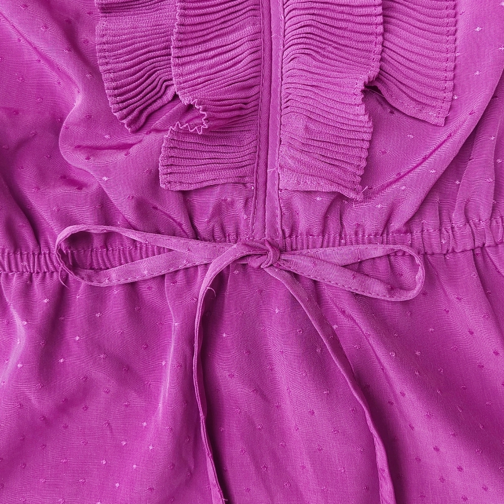 Elle Fuchsia Ruffle Blouse - Picture 4 of 6